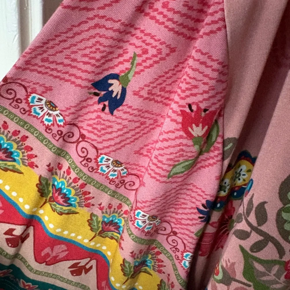 JOHNNY WAS “Janie” Paisley Floral boat neck long tee~ Size 2X - Picture 4 of 6